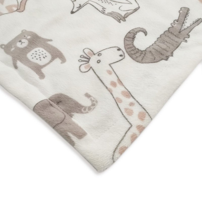 BORITAR Elephant Baby Security Blanket Soft Minky Dot Fabric Lovey Blanket with Lovely Animal Pattern Backing, Stuffed Plush Cuddle Newborn Blankie 14 Inch - Image 4